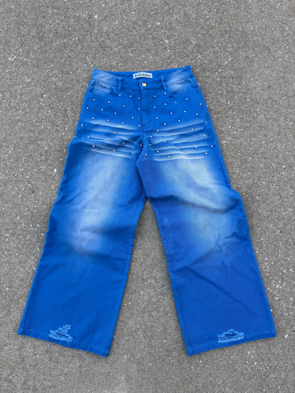 “Blue Raspberry Rhinestone Denim