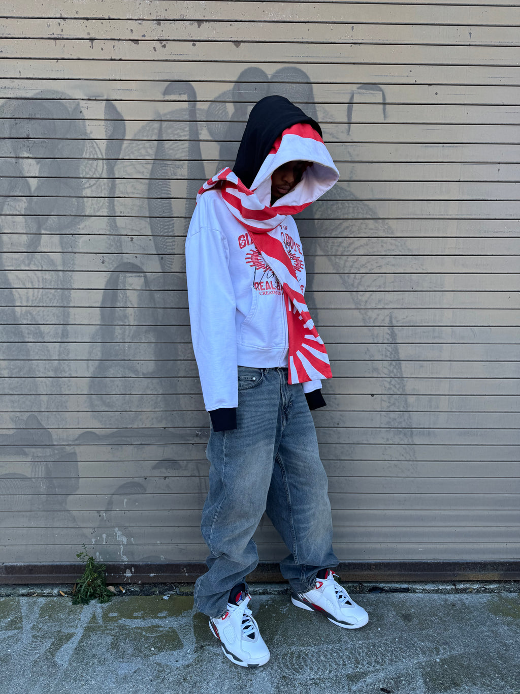 Rising Sun Scarf Zip Up