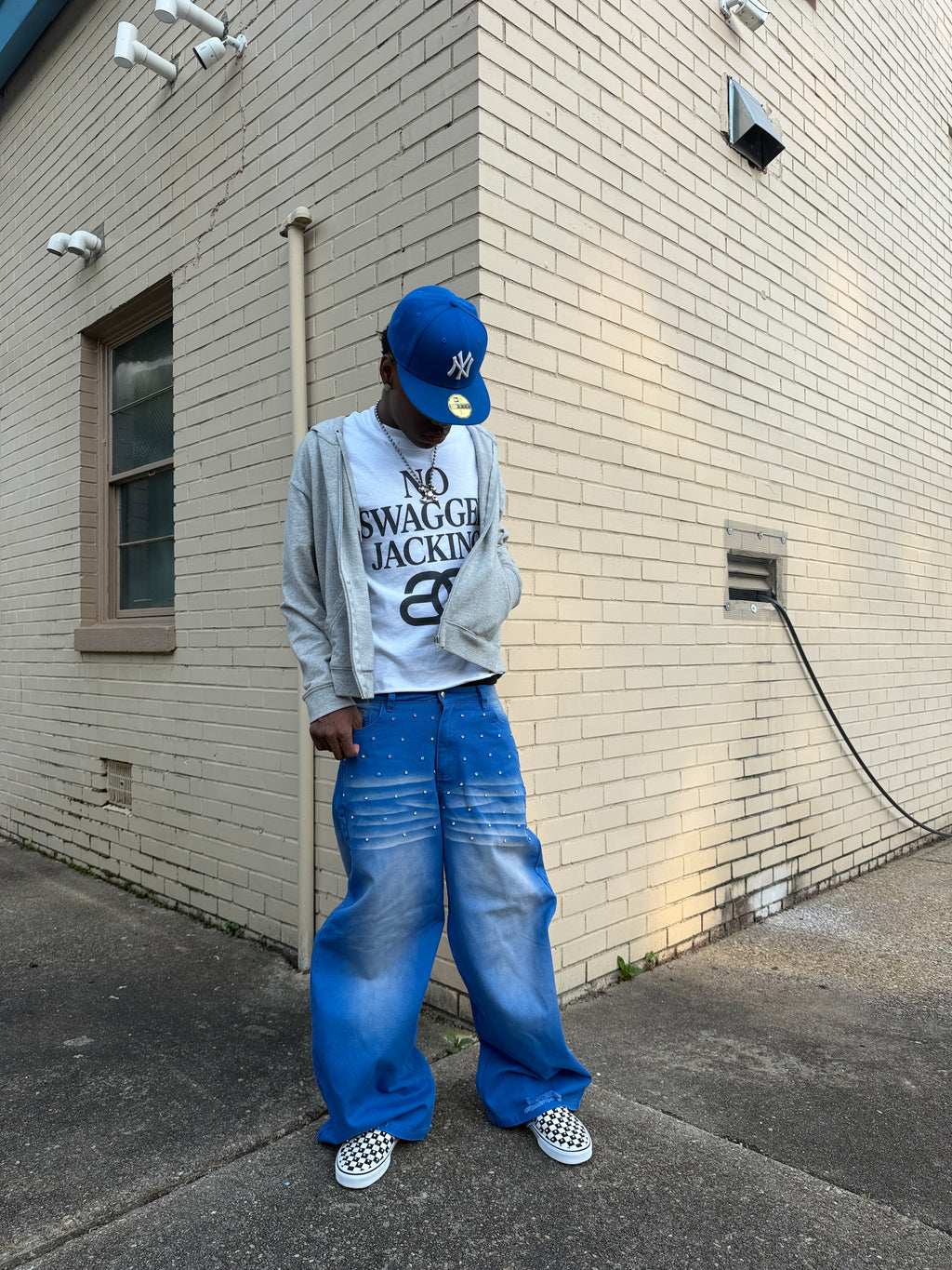 “Blue Raspberry Rhinestone Denim