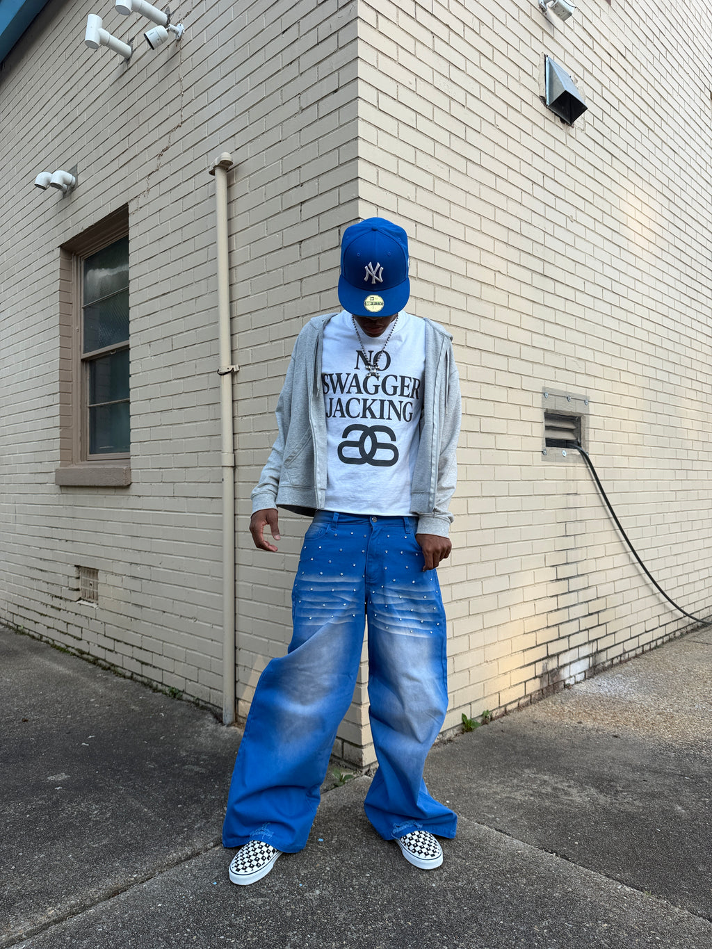 “Blue Raspberry Rhinestone Denim