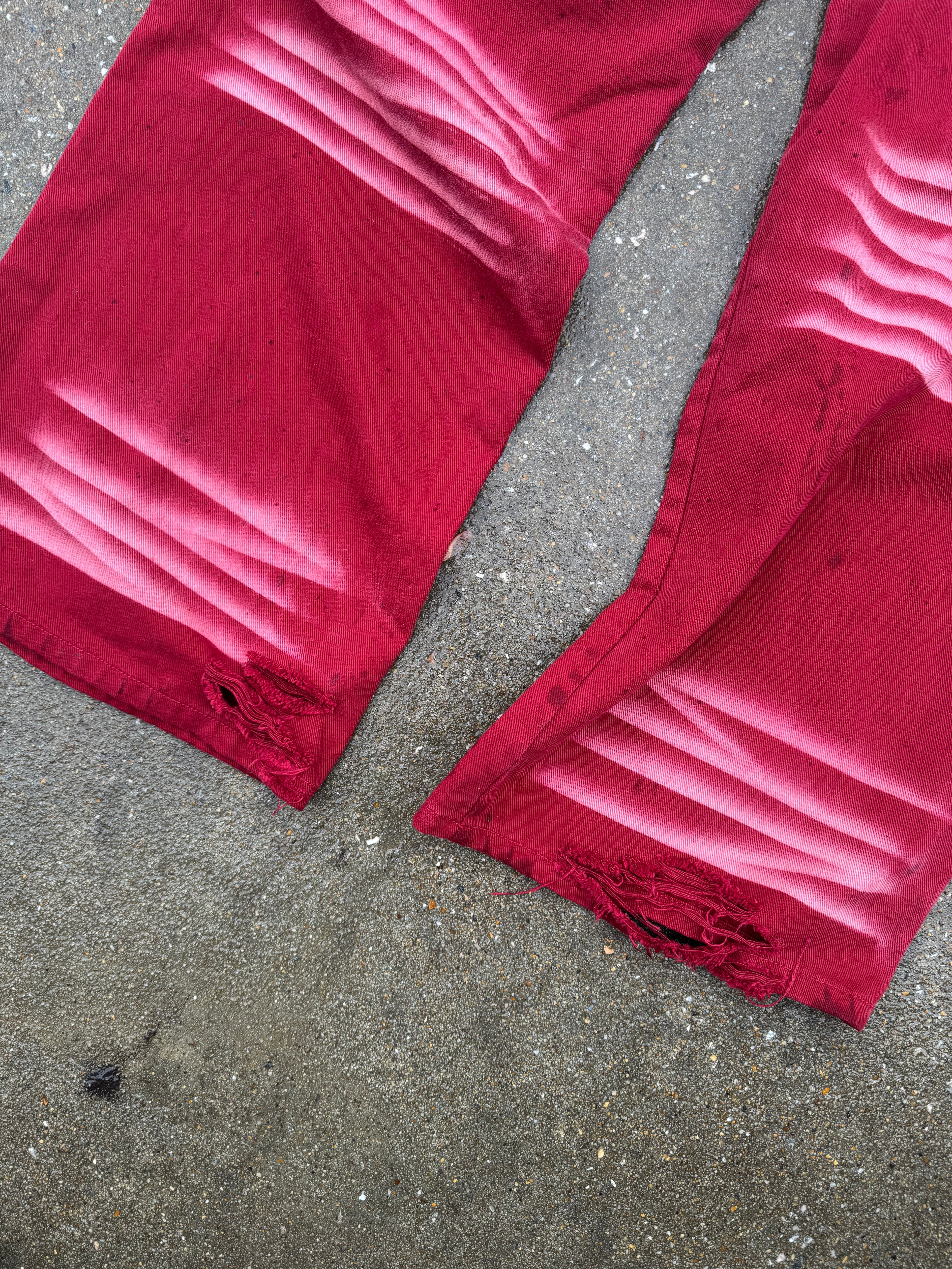 “Red Wine” Rhinestone Denim