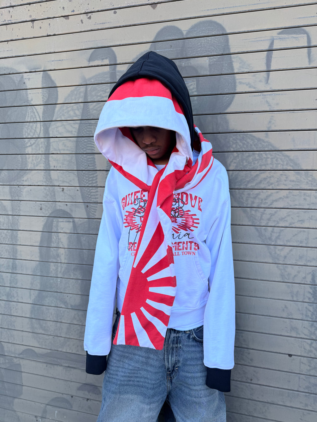 Rising Sun Scarf Zip Up